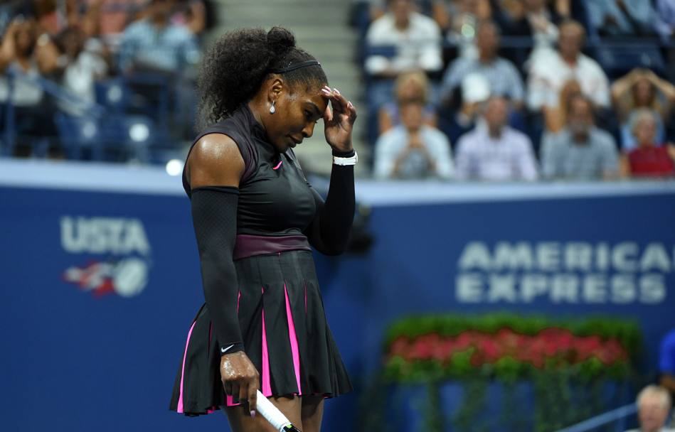 Lo sconforto di Serena Williams (Afp)